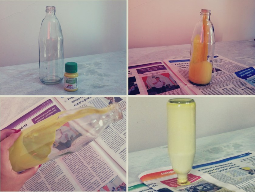 DIY garrafa verde