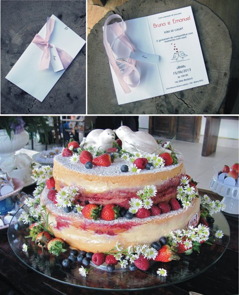 convite e bolo