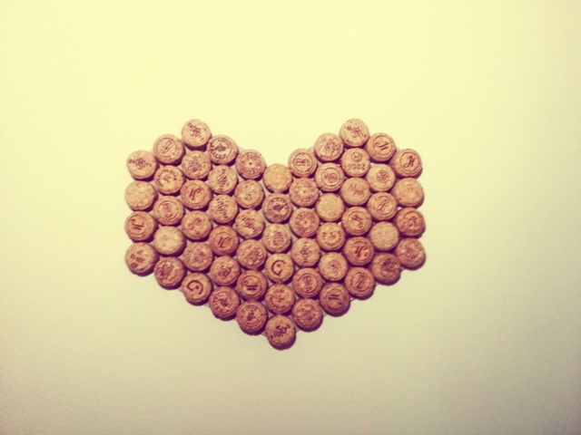 coração de rolhas