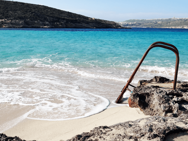 Lagoa Azul, na Ilha de Comino.