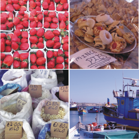 Também é possível encontrar frutas, doces e grãos no Fish Market. :)
