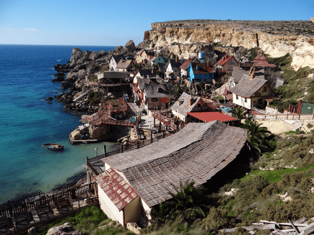 A vila do Popeye em Malta